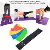 5-Pc Skin Friendly Different Levels Yoga Resistance Bands