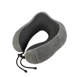 Soft and Comfortable Neck Support Cushion Memory Foam Travel Pillow grey